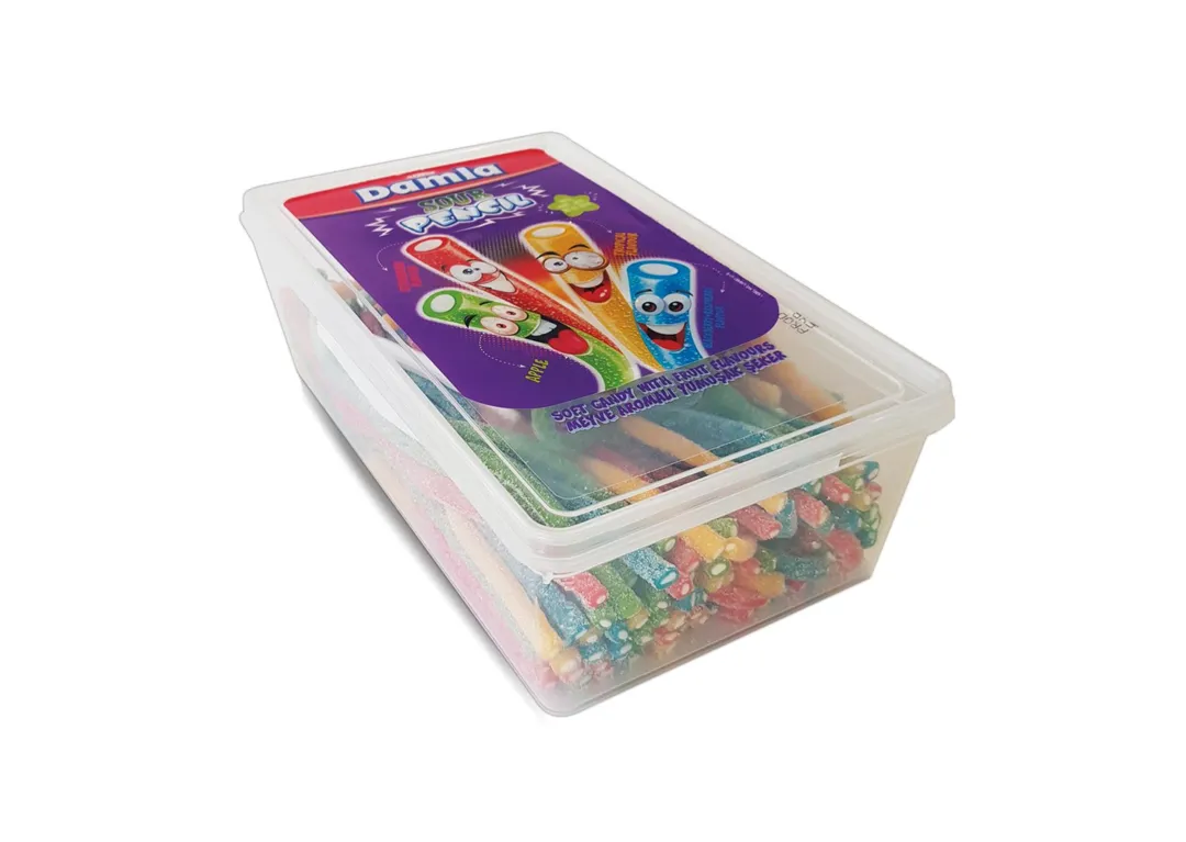 Tayas Damla Sour Fruit Assorted Pencil Licorice Candy 1kg