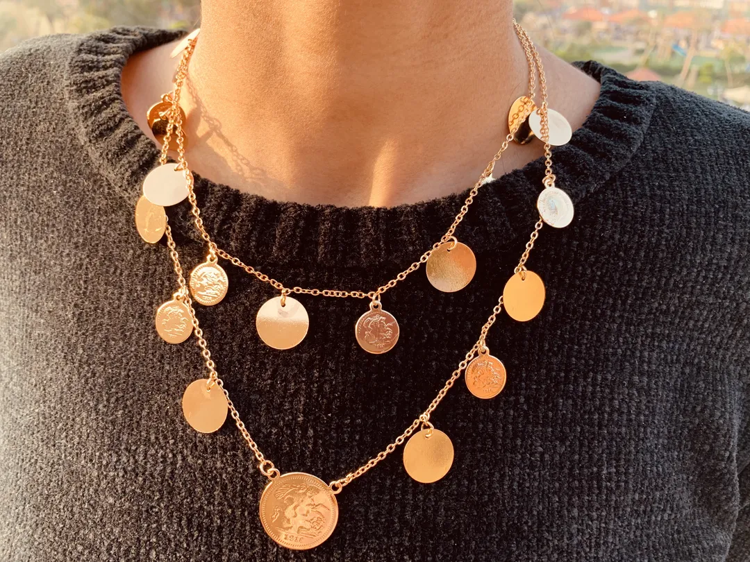 Layered Coins Necklace