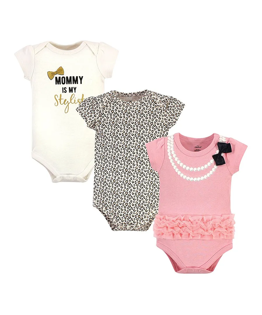 'Mommy Is My Stylist' Cotton Bodysuit Set
