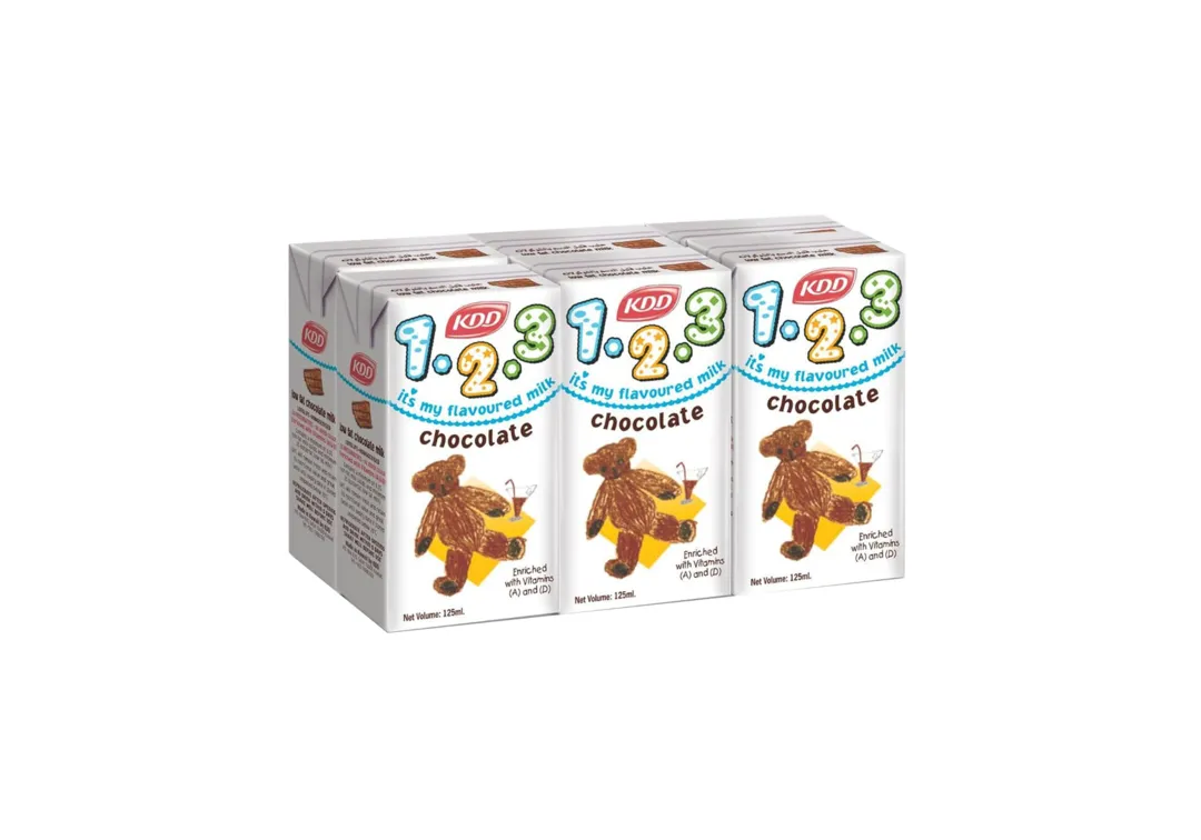 KDD 123 Chocolate Milk 6 Packs x 125ml