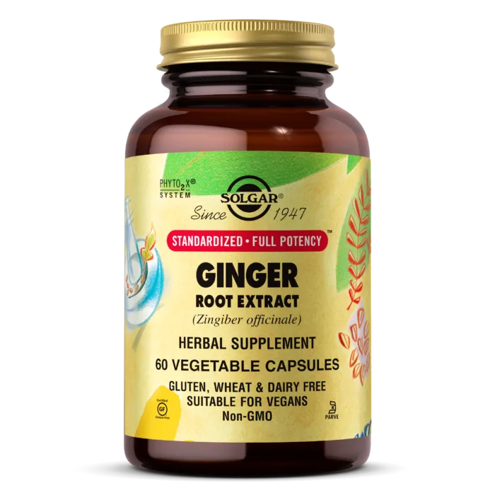 Solgar ginger roor extract 60 cap