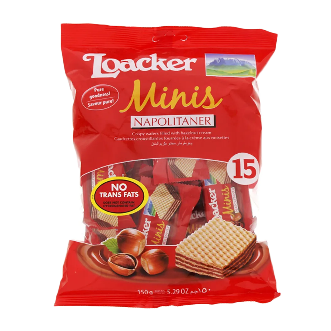 Loacker Wafer Hazelnut bag 150g