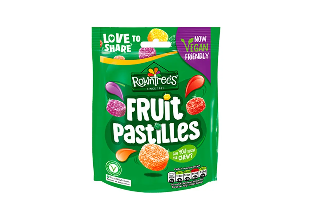Rowntrees Sour Assorted Fruit Pastilles 143gr