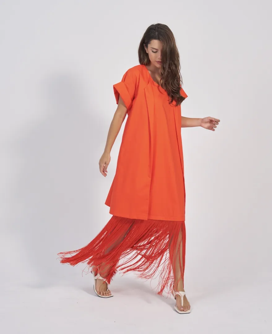 Fringed Dress Set - O