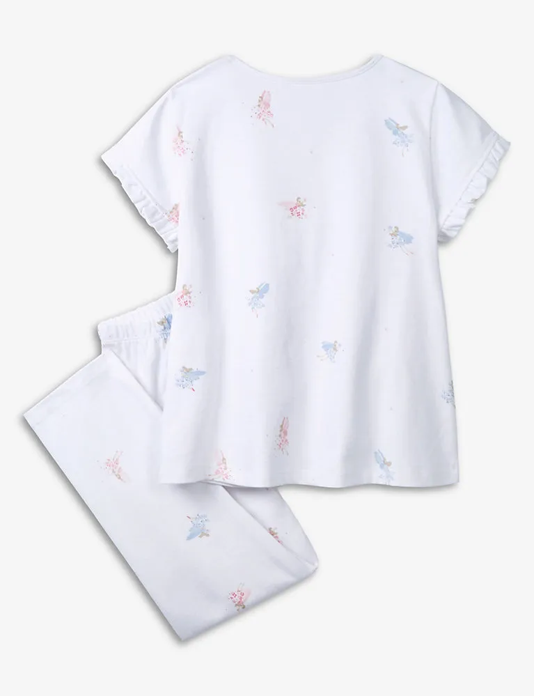 The Little White Company Fairy Floral-Print Cotton-Jersey Pyjama Set 1-12 Years