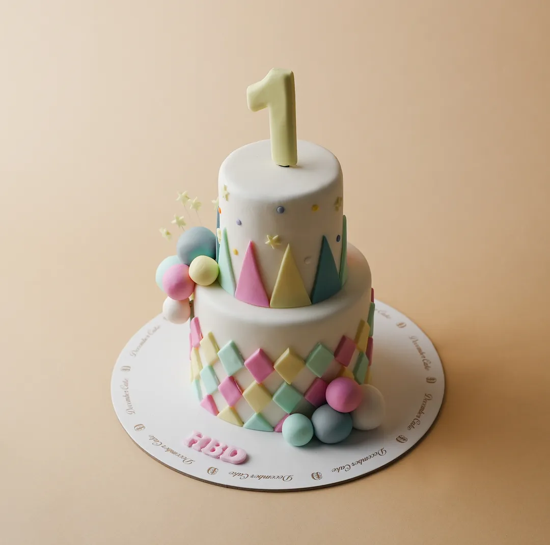 Double colors cake 6inch mix chocolate vanilla