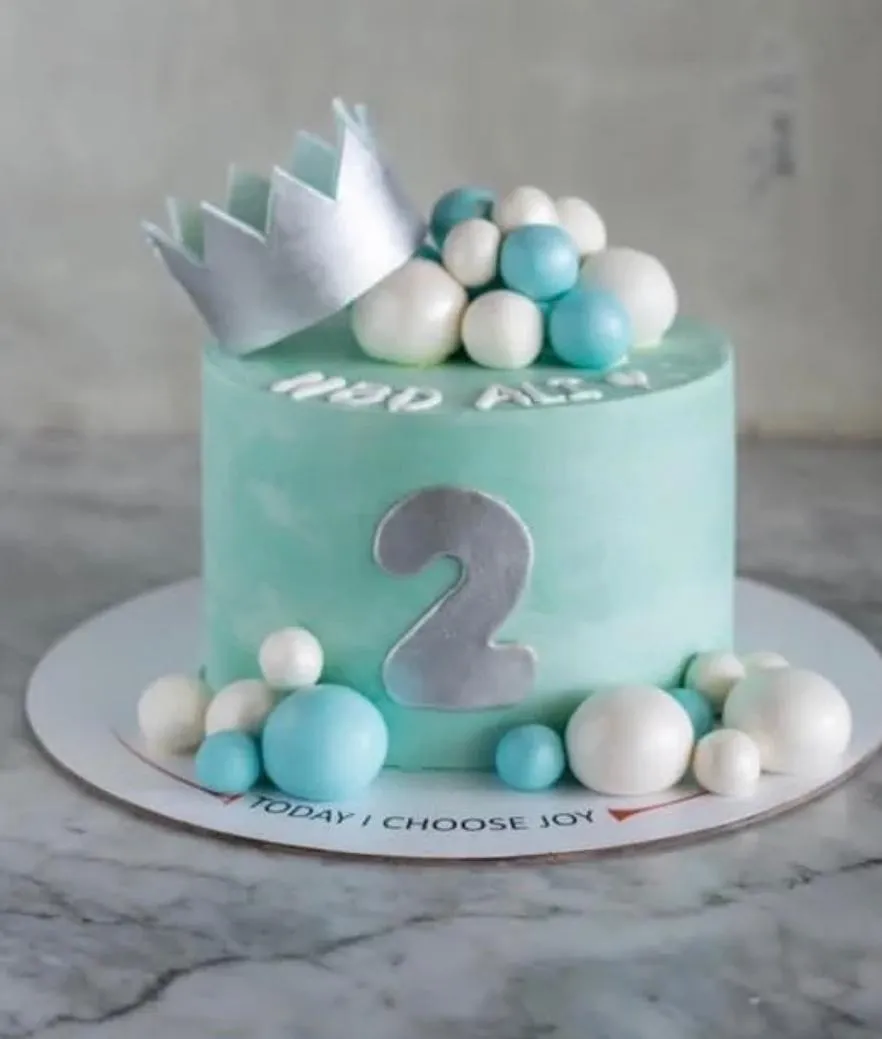 Blue Crown Cake