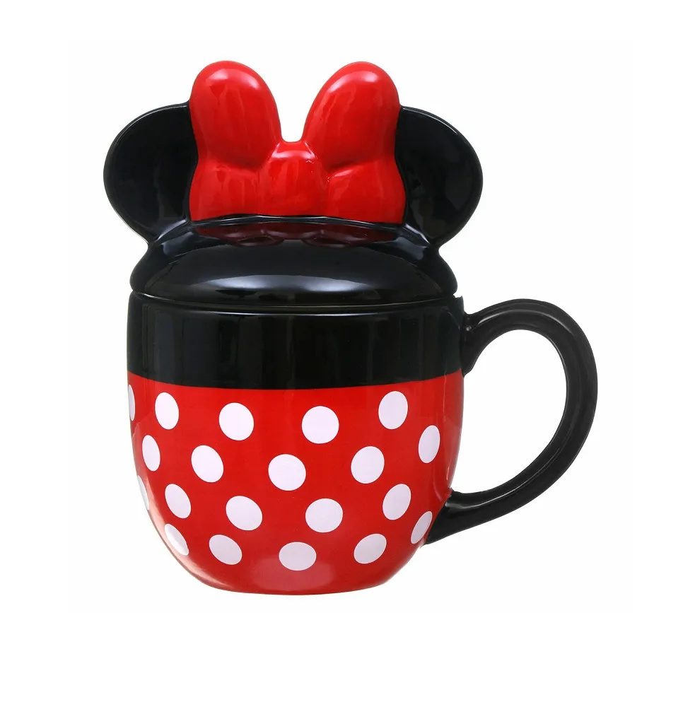 Minnie Mouse Shaped Mug with Lid