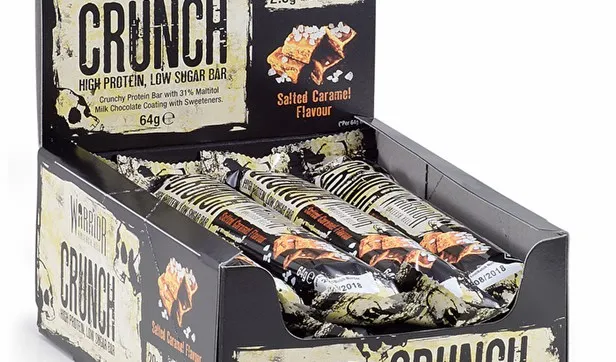 Warrior Crunch Salted Caramel Box 12 Pec X 64G