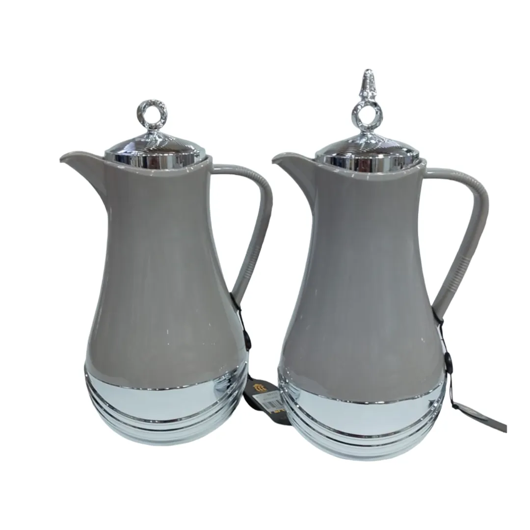 طقم مطارات شاي وقهوة رمادي سلفر مقاس 1.0 لتر C52