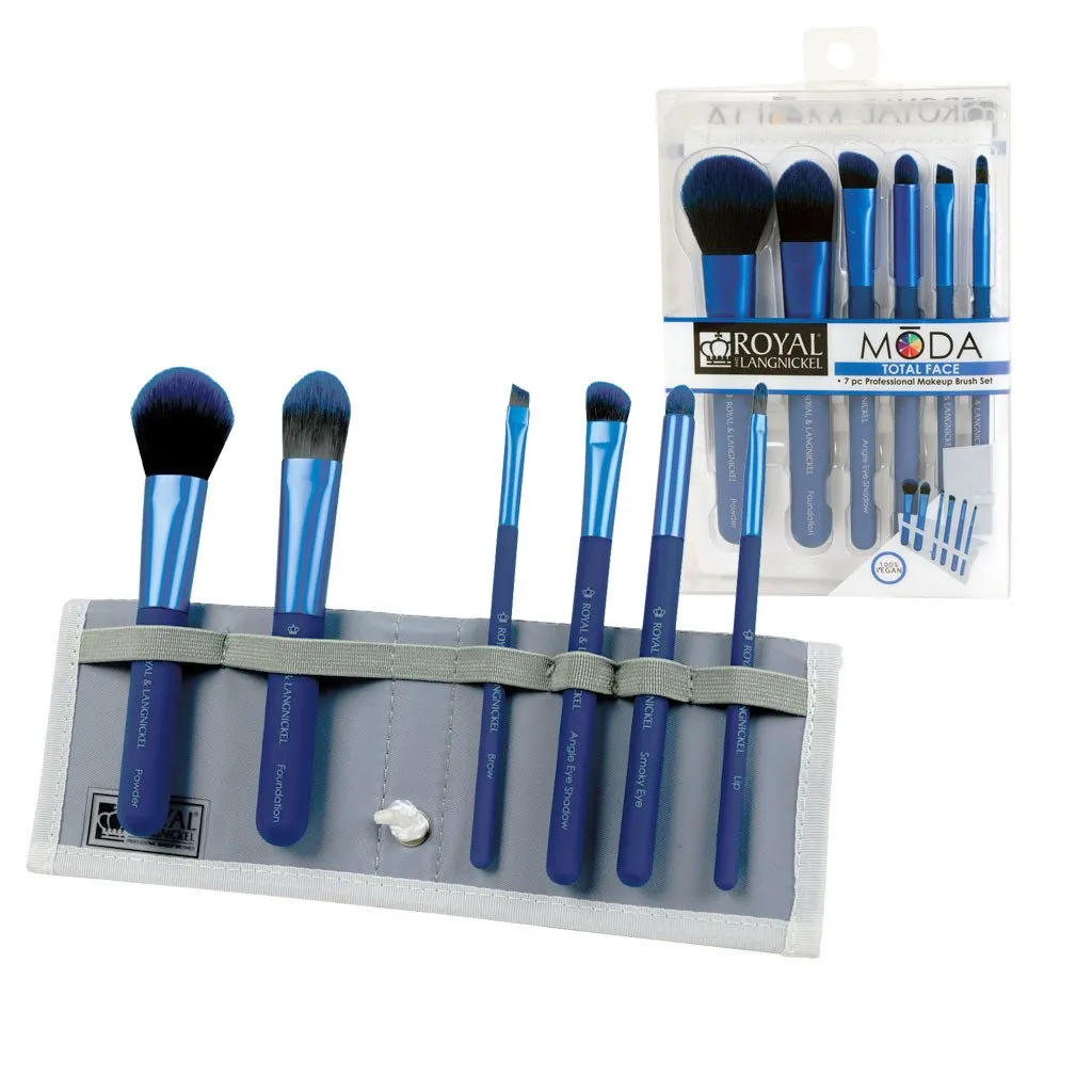 MODA 7 PC. BLUE TOTAL FACE SET