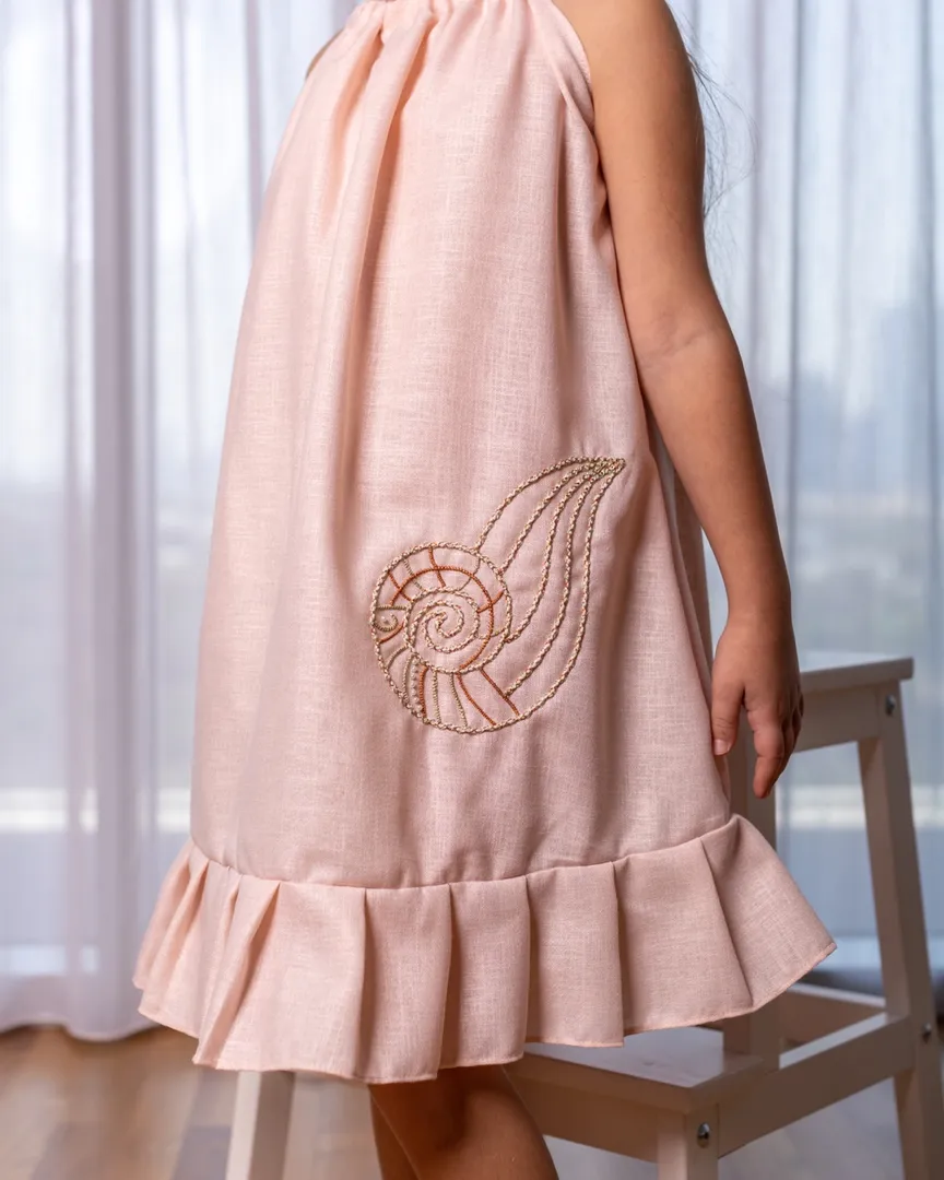 Shell Dress- Blush