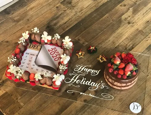 NEW YEAR Calendar Cake with Choco Cake