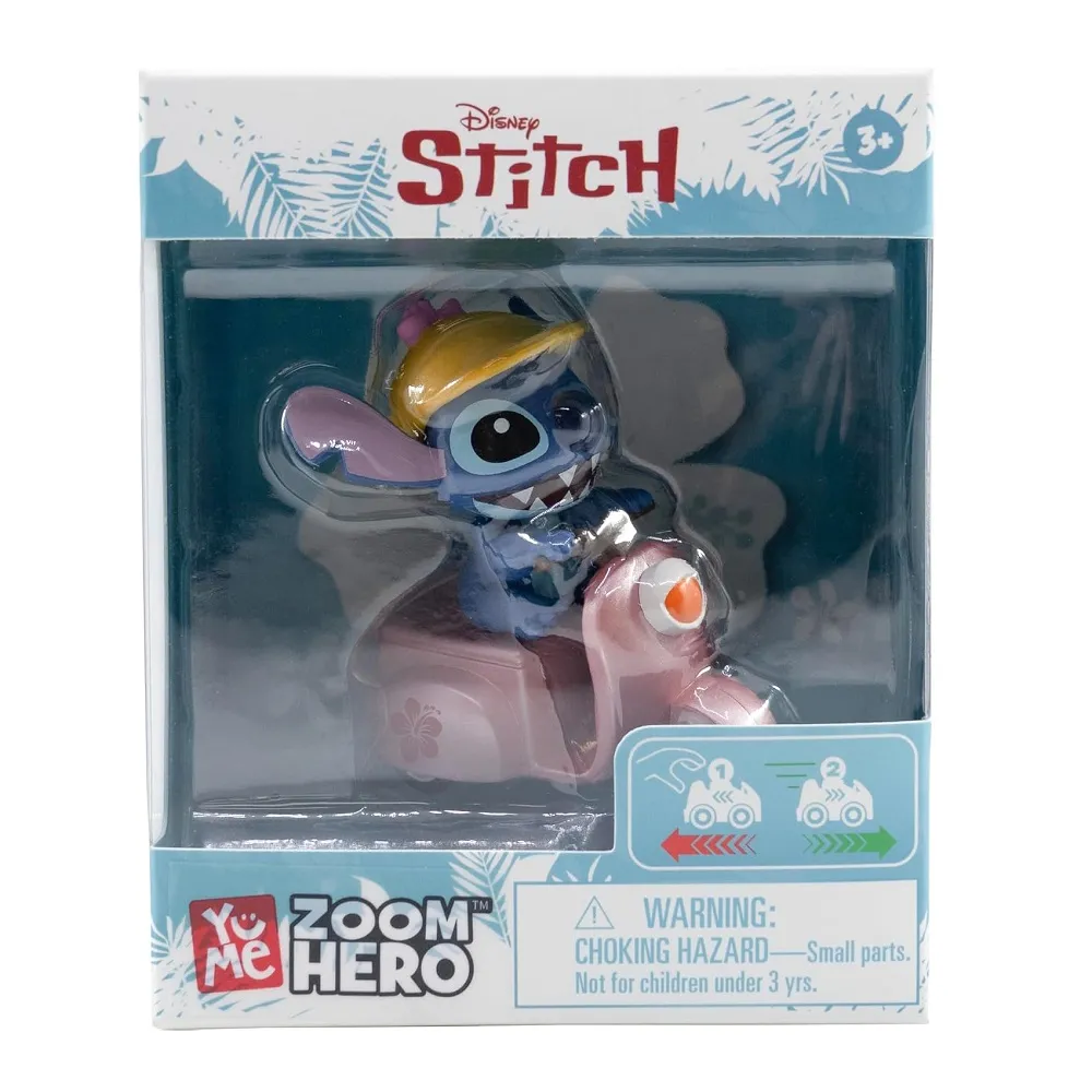 Stitch Pink Motorcycle Figure