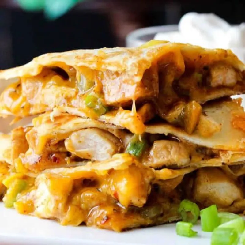 Chicken Quesadilla with Spicy Pepper Jack with Cheddar & Salsa