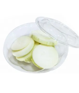 white sliced onion