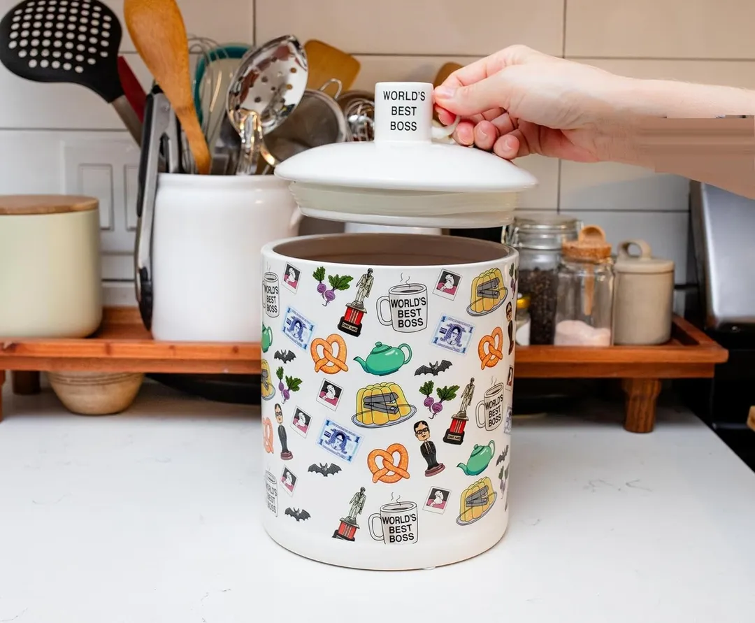 The Office Icons Cookie Snack Jar Large Size