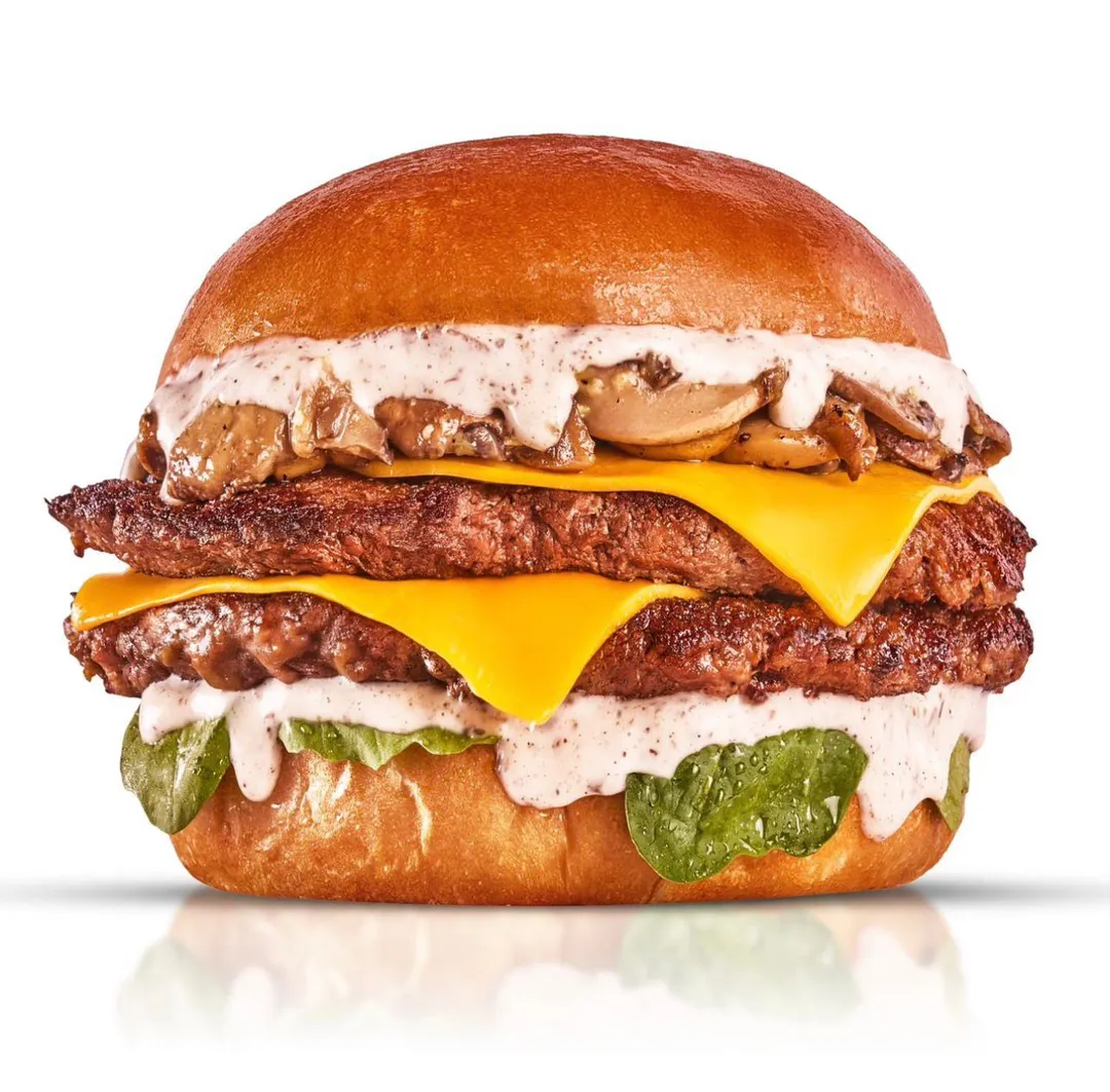 Truffle Mushroom Smashed Burger