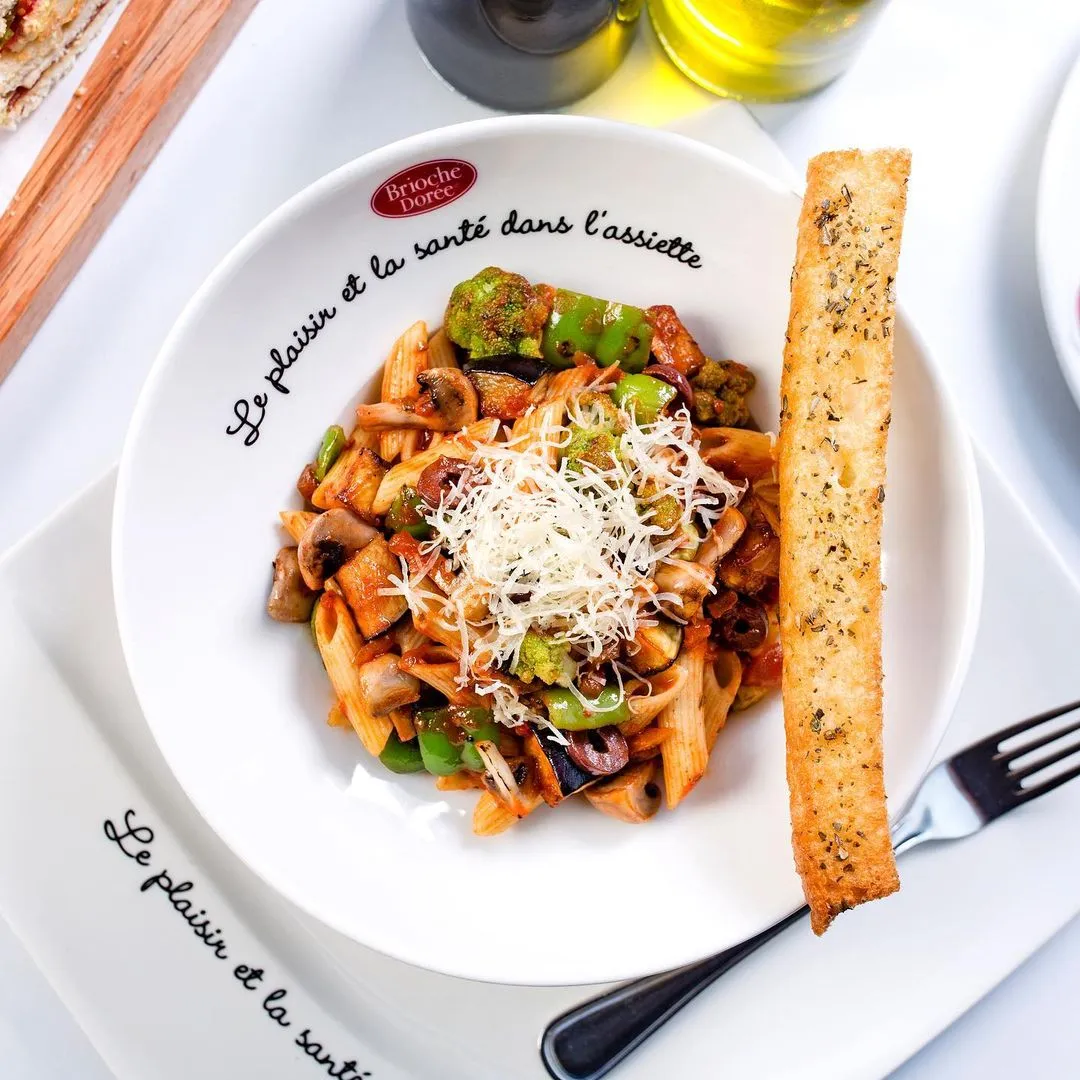 Fresh vegeterian pasta