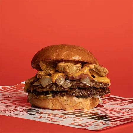 Fried Jalapenos Smashed Burger