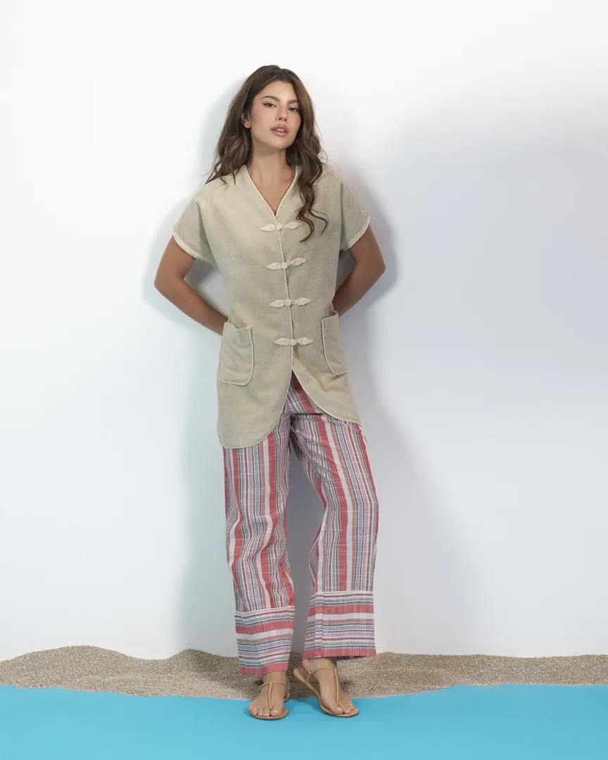 Striped Linen Pants