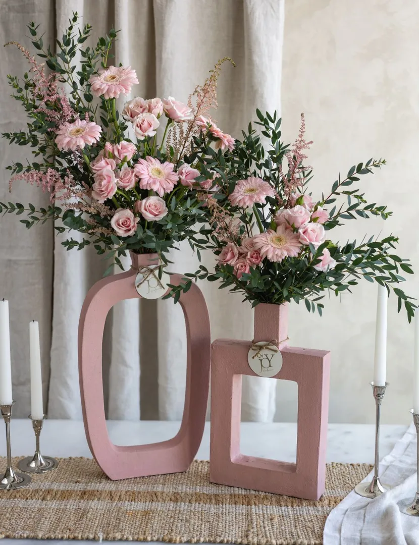 Hollow Pink Vase