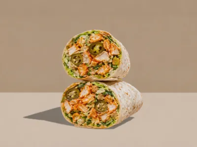 SPICY Chopped Caesar Wrap