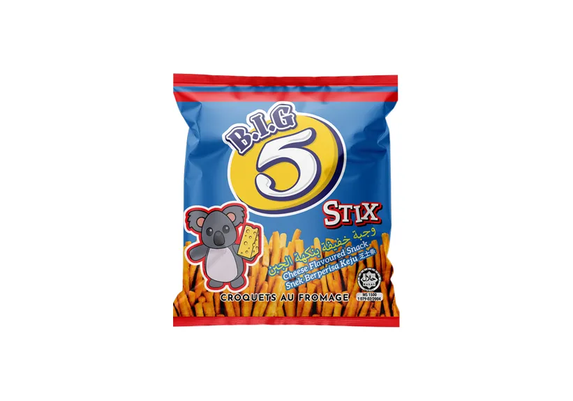 B.I.G 5 Stix Cheese flavor Snack 8g x 50 Pieces