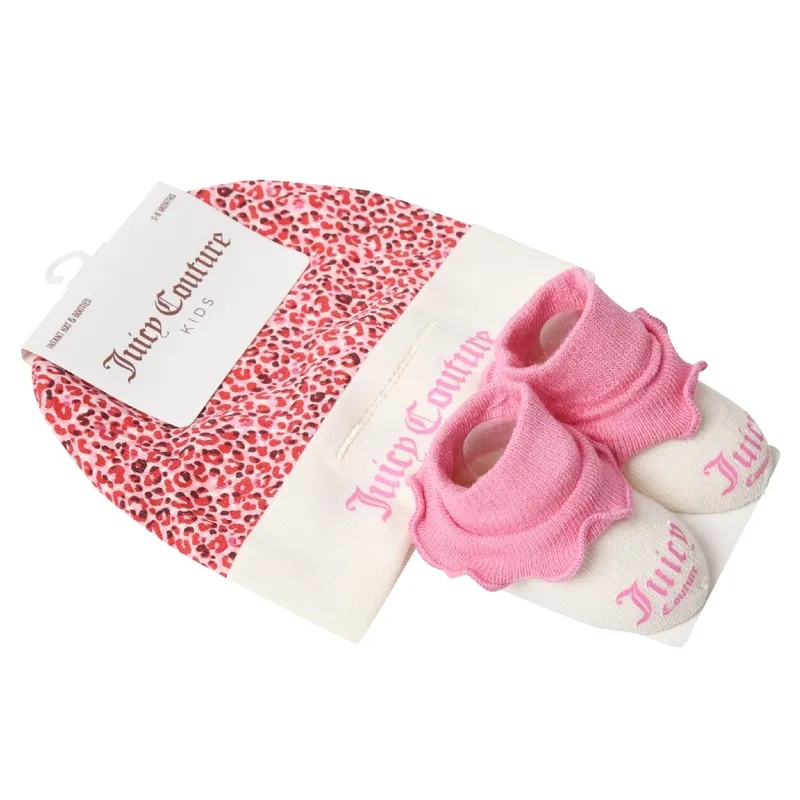 Juicy Couture - Hat & Bootie Baby Set - Wild