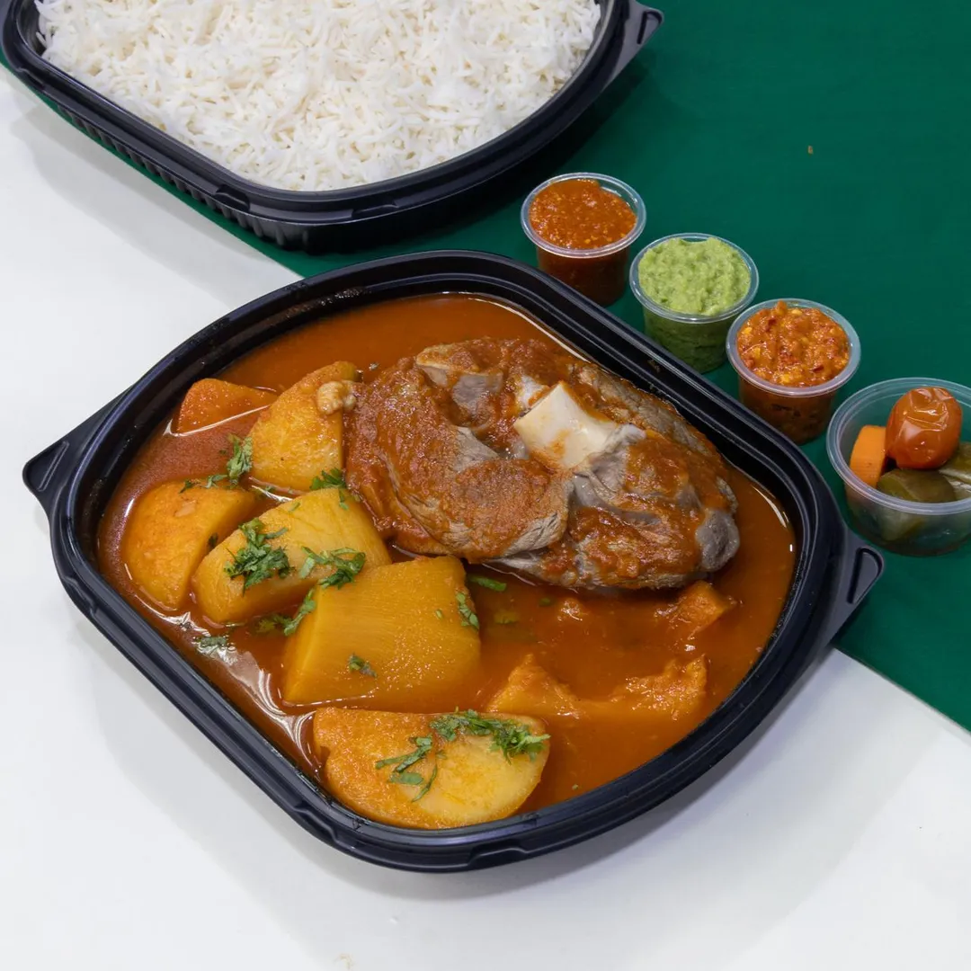 Marag Meat Potato With White Rice