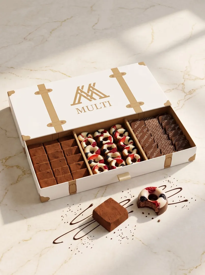 Multi Luxury Chocolate & Fruit-Filled Cookies Box