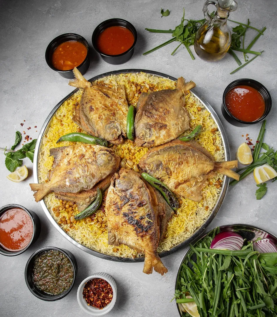 Chelow Mahi ( Zubaidi ) Tray