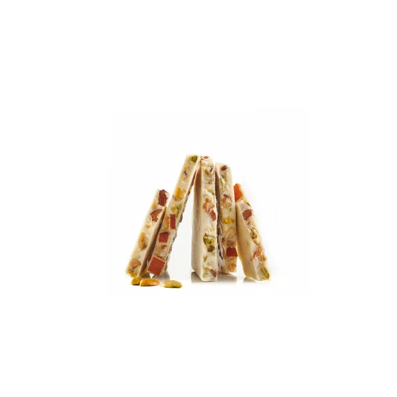 N°34 WHITE CHOCOLATE WITH PISTACHIO, ORANGE & ALMOND