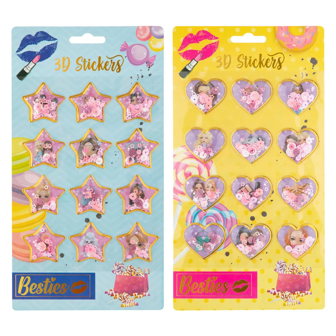 Besties 3D Sticker Sheet