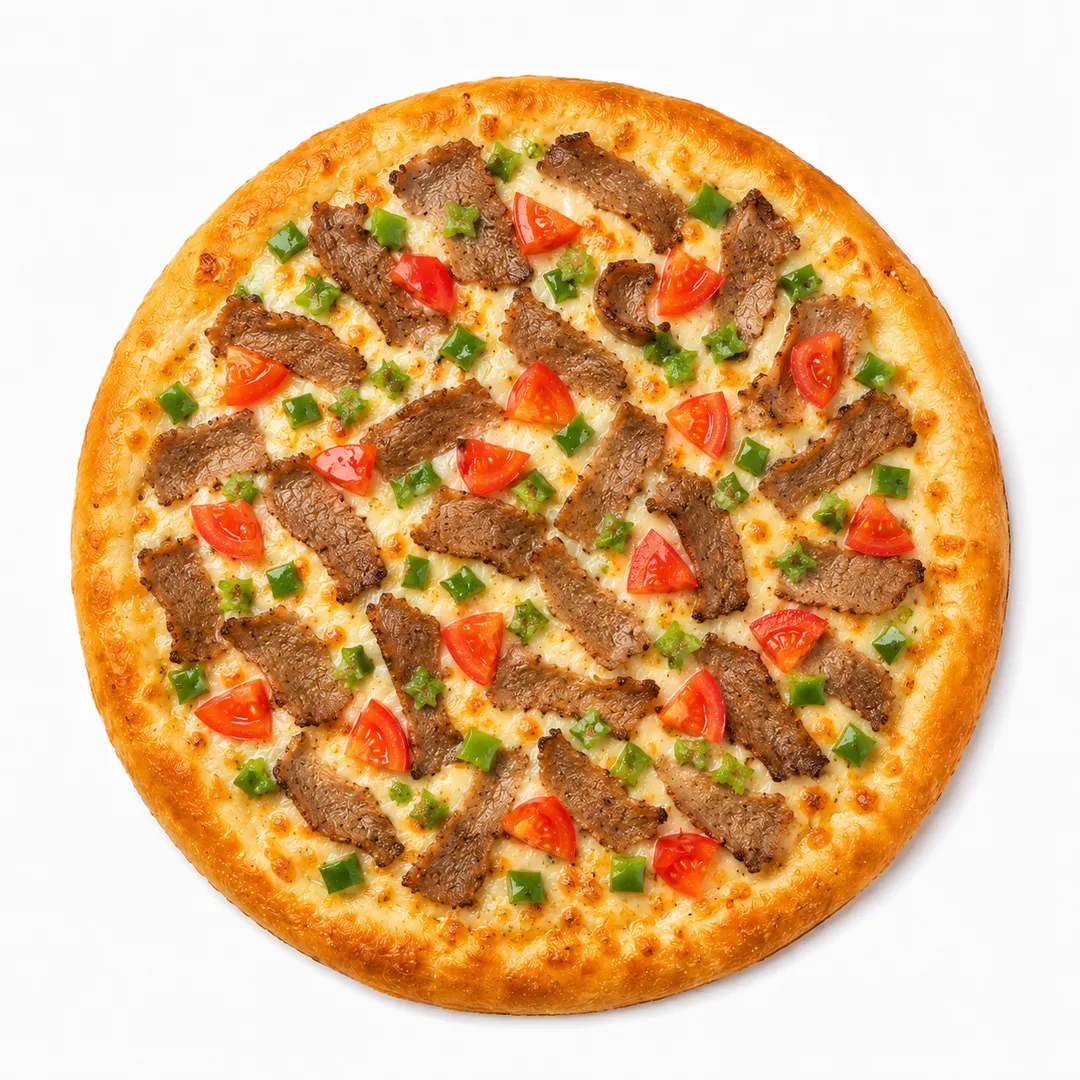 Meat shawarma pizza