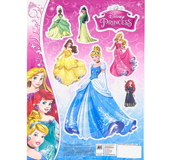 Disney Princess Stickers - Available 3 Designs
