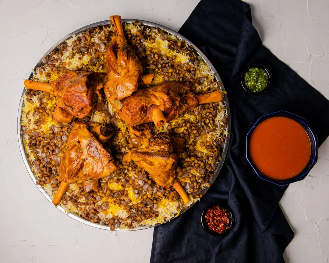 Machbous Meat Mozat for 5 Persons