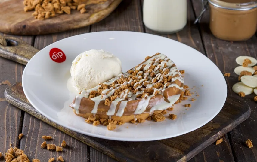 dipndip crunchy lotus waffle