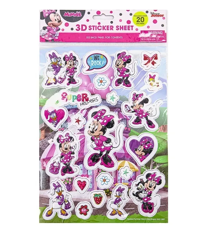 Minnie Mouse 3D Sticker Sheet